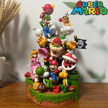 Super Mario Bros tutti i personaggi insieme figure 28 cm 1