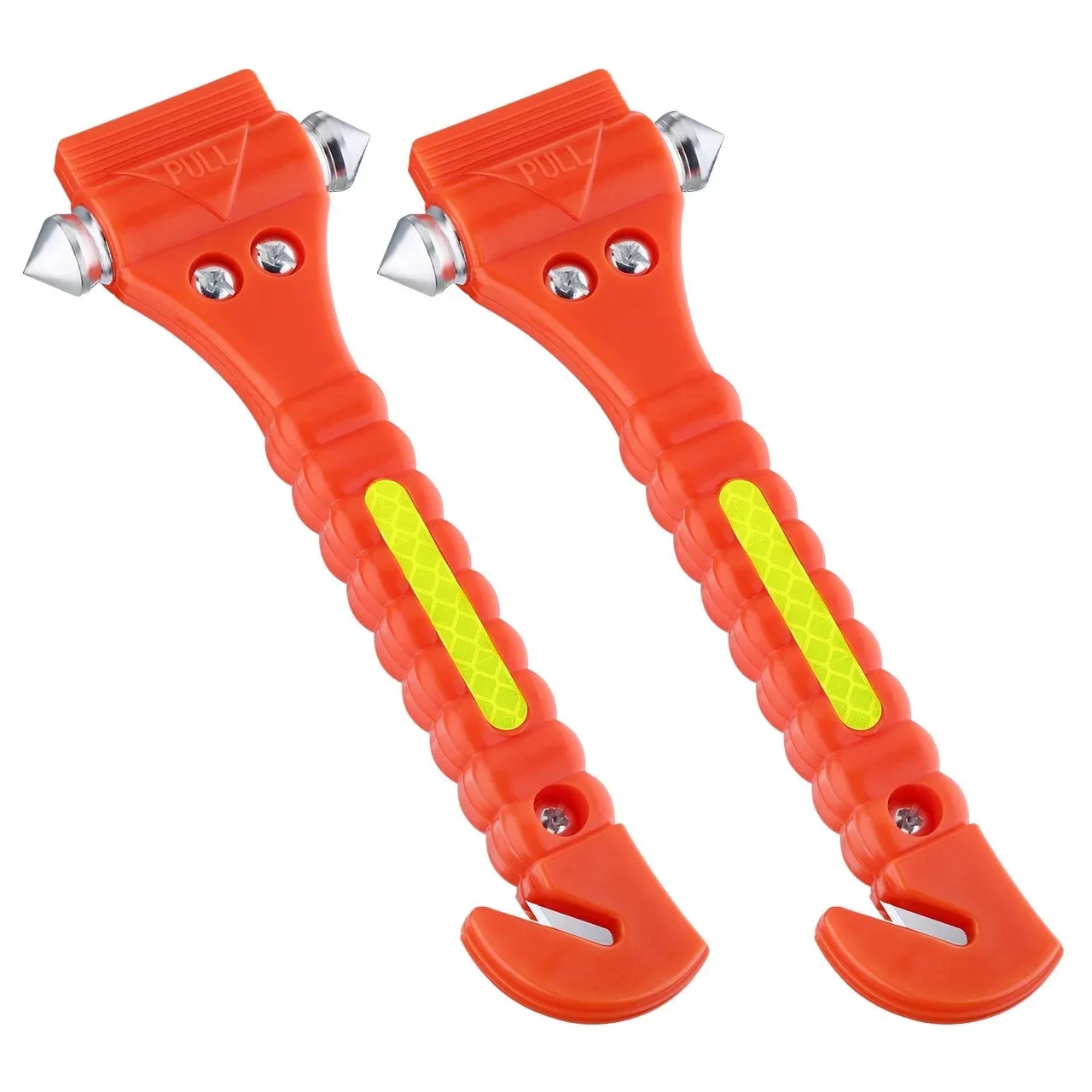 2 in 1 Mini Car Safety Hammer Life Saving Escape Emergency Hammer Seat Belt Cutter Window Glass Breaker Car Rescue Red Hammers