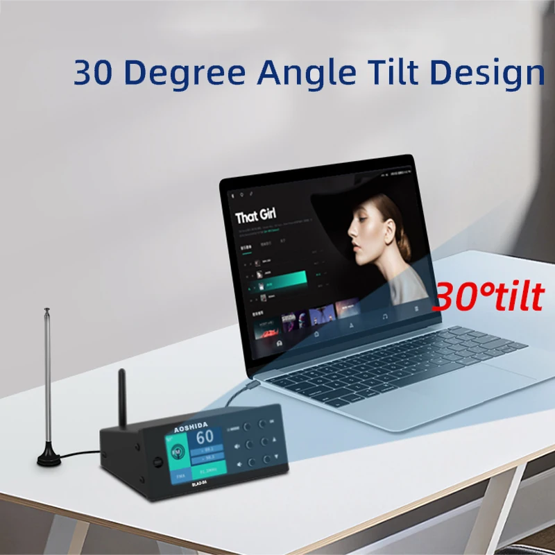 AOSHIDA BLAD-S5 Bluetooth FM Audio Reciver Bluetooth5.1 Converter 20 Meters Strong Signal RM Radio ES9038 Decoding USB DAC OPA16