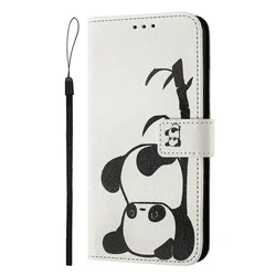 Painted Leather Wallet Phone Case - Stylish Protective Cover for Realme and Oppo Devices (YB - CH05 - A)