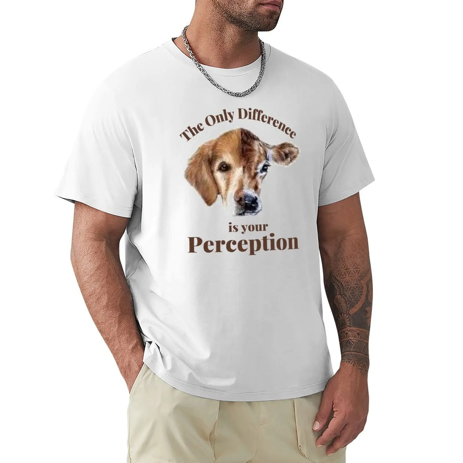

vegan animal lover animals are Friends not Food - the only difference is indifference and it breaks my heart. go vegan f T-shirt