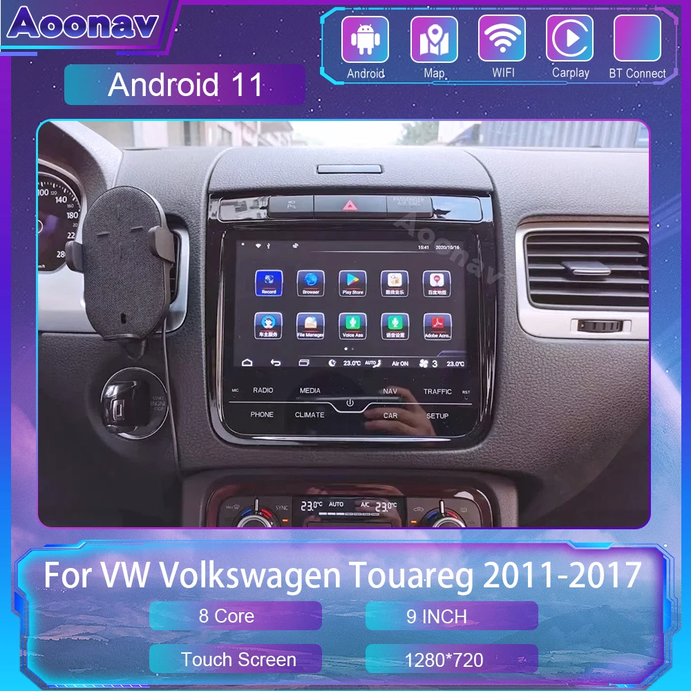 

128G Car Radio For VW Volkswagen Touareg 2011-2017 Android 10 Central Multimedia Player GPS Navigation Auto Stereo Head Unit
