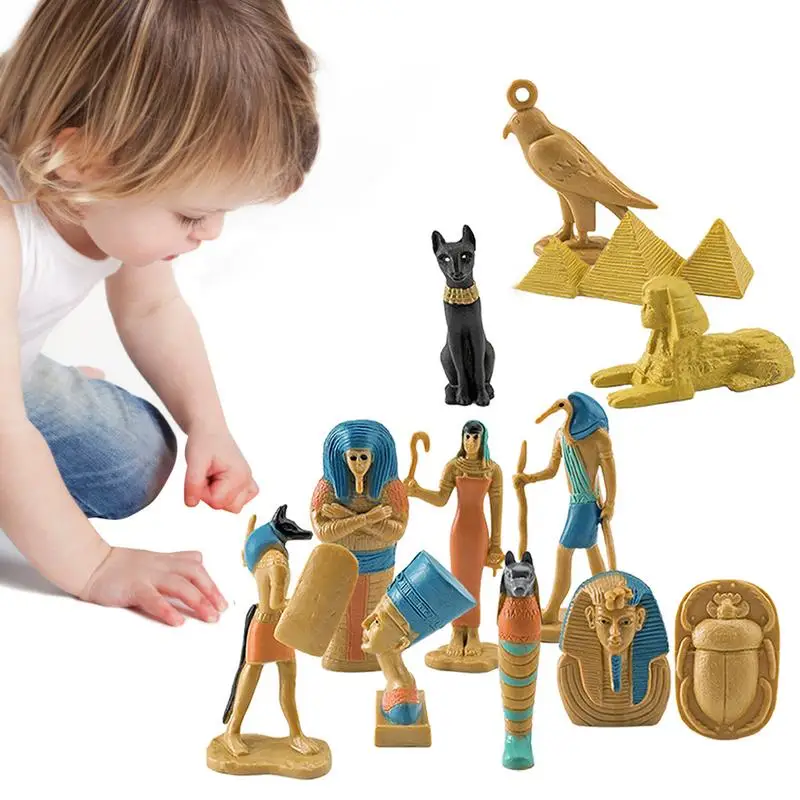 

Egypt Pyramid Figurine Kit Ancient Egypt Ornaments Model Sphinx Egyptian Culture Simulation Handicraft Ornaments Model Home