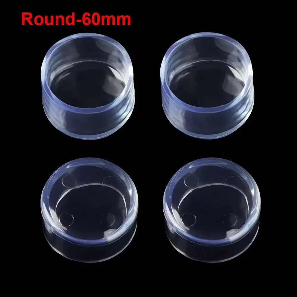 Set of 4 Rubber Chair Leg Protectors - Floor Safeguarding Pads and Dust Covers