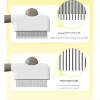 3In1 Pet Grooming Comb For Dog Cats With Ergonomic Handle Easy To Clean Detangling Shedding Hair Removing Tool 87HA 2