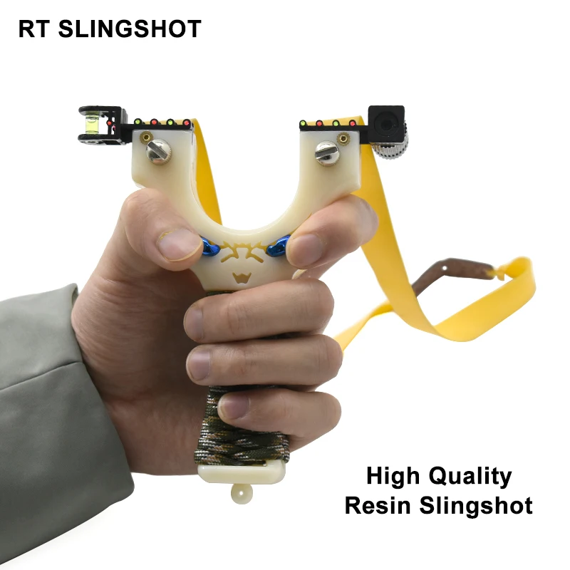 

High Quality Resin Slingshot Slingshot Slingshot with Laser Outdoor Hunting Leisure Toy Pocket Slingshot With Rubber Band