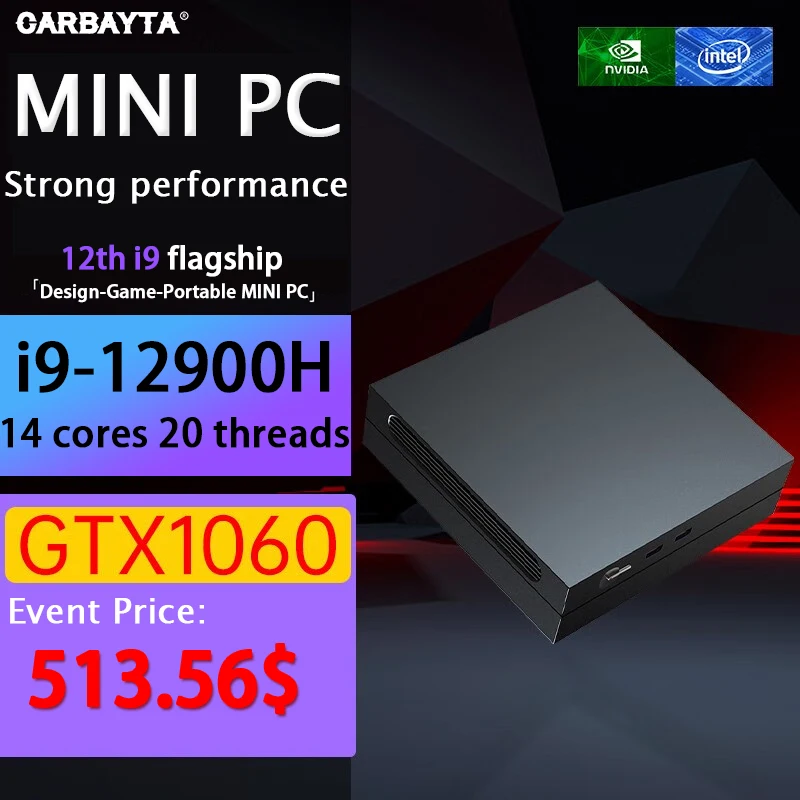 2023 Akpad Mini Pc Gamer 12Th Gen Intel I9 12900H I7 12700H Nvidia Gtx 1060 4G Micro Computer Da Gioco Nuc 8K Htpc Windows11 Wifi