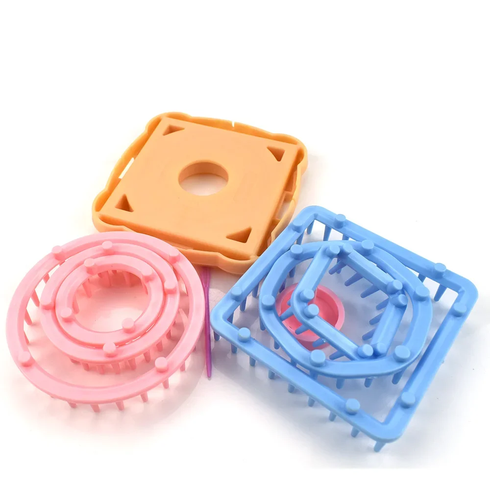 Description Picture 3 of item6PCS Knitting Tools Loom Flower Pattern Maker Wool Yarn Needle Knitting Loom Knitting Machine Sewing Tools Crochet Hook Set