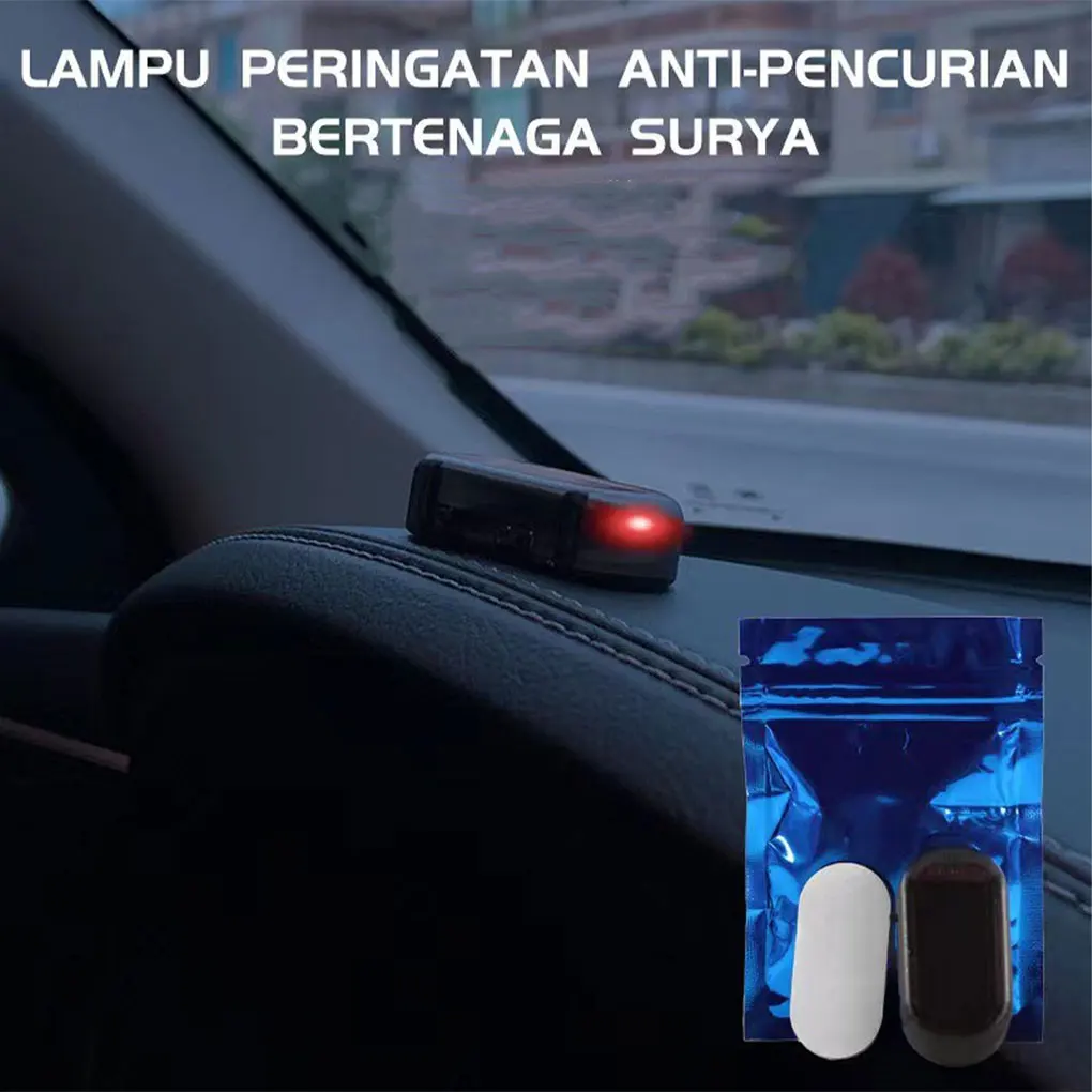 Compact And Lightweight Car Fake Security Light Deterrent For Vehicle Wireless Car Alarm LED Light