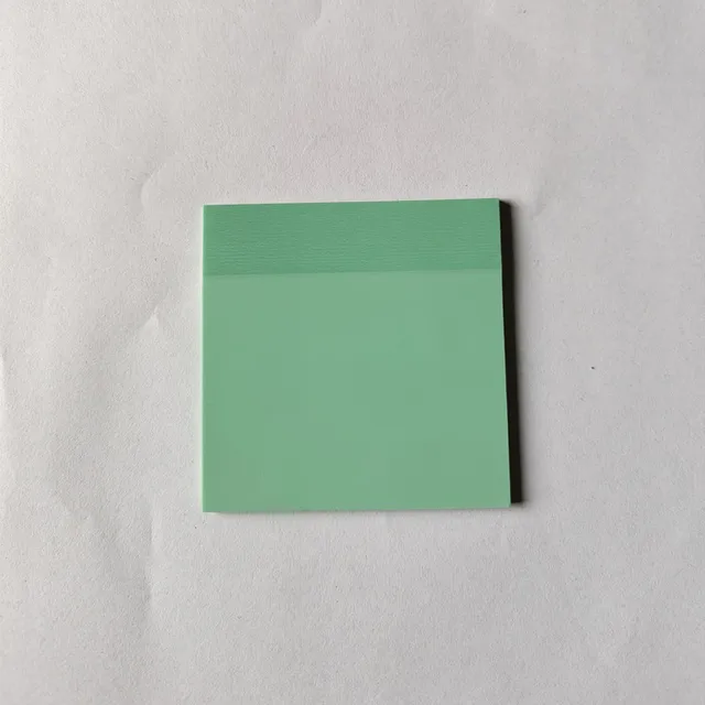 50Page Transparent Sticky Notes Student Waterproof Message Memo Pad Creative Stationery Office School Supplies Color Notebook green