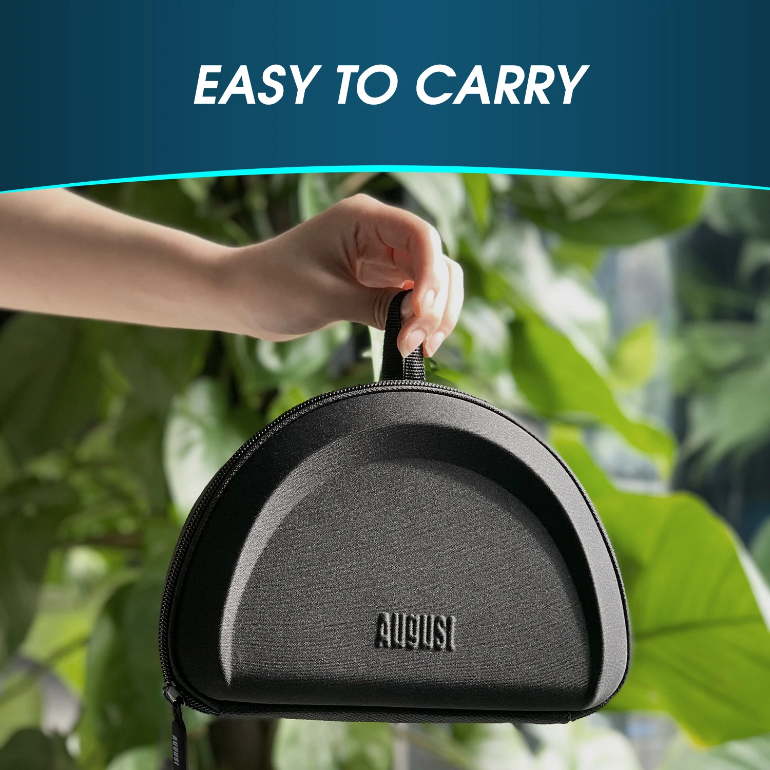 August BAG650 Hard Carrying Headphones Case Bag for August Bluetooth Wireless Headset Portable Headset Pouch Cover Box