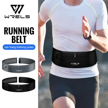WRELS Waist Bag Ultra-Thin Waist Pack Waterproof Fanny Pack Close-Fitting Elastic Sports Bag Outdoor Invisible Running Waist Bag