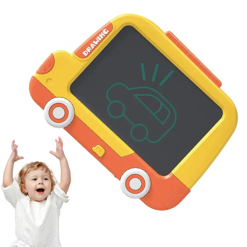 

Children's Writing Pad Eye Protection Erasable Drawing Doodle Board LCD Notepad With Back Pen Slot Design Reusable Dust-Free