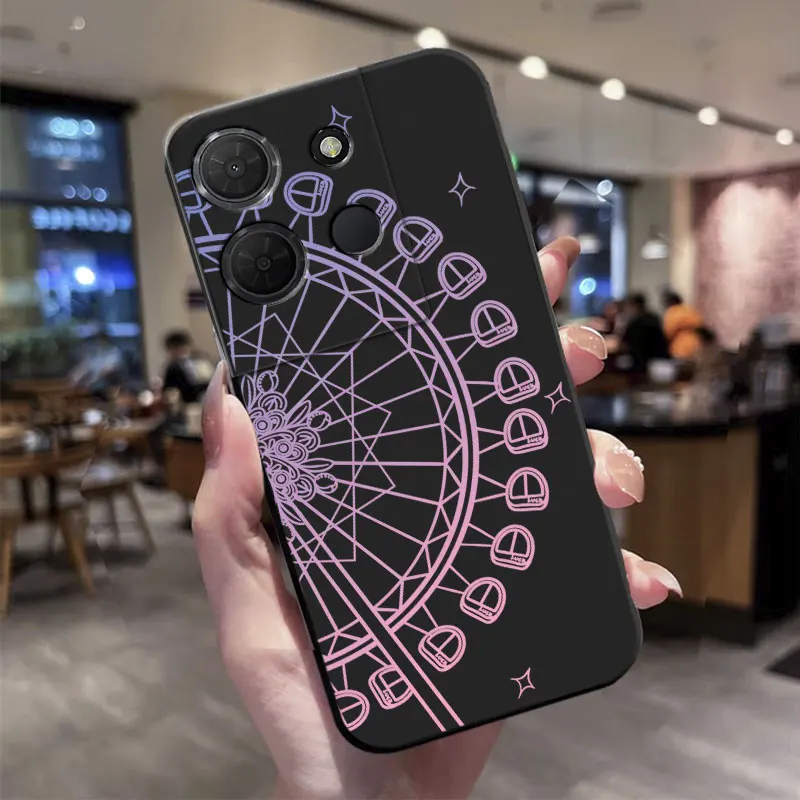 Cute Cartoon Butterfly Flower Pattern TPU Soft Silicone Phone Case
