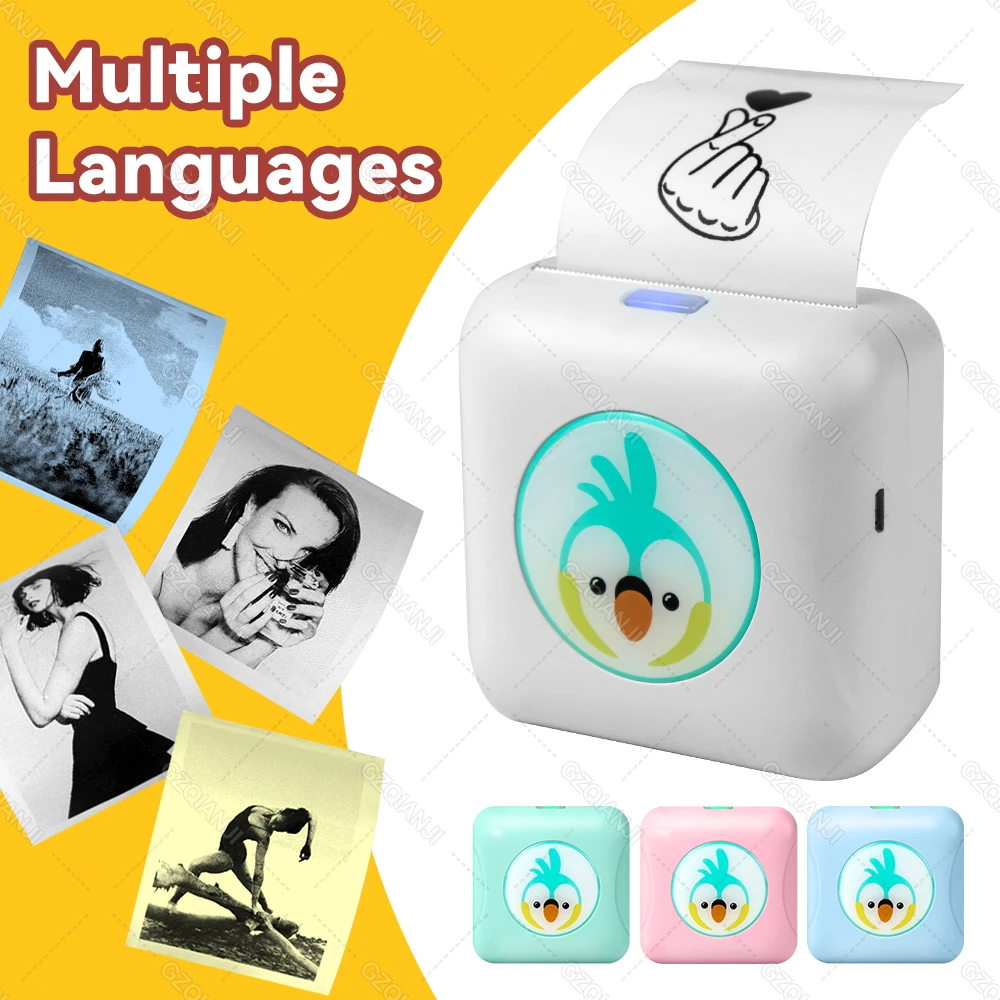 printer bluetooth mini Mini Cute 203DPI Portable Bluetooth 4.0 Thermal Photo Label Printer Mobile Machine Color Paper For Phone Notas Chuleta Regalos tiny photo printer