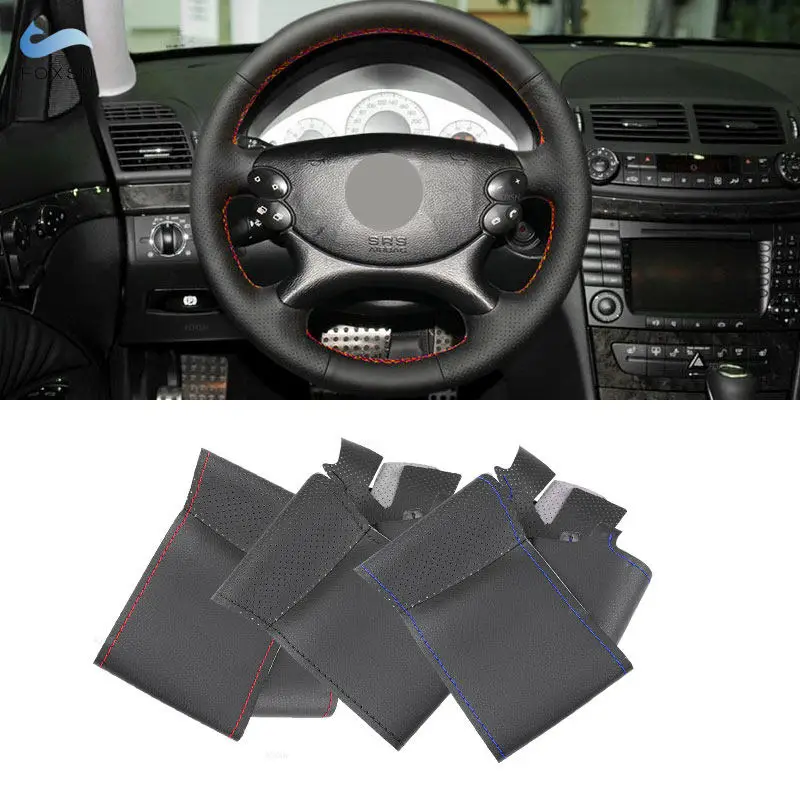 Für Mercedes Benz E G CLK CLS SL Klasse W211 C209 A209 C219 W463 R230 Hand Genäht Auto Lenkrad perforierte Leder Abdeckung