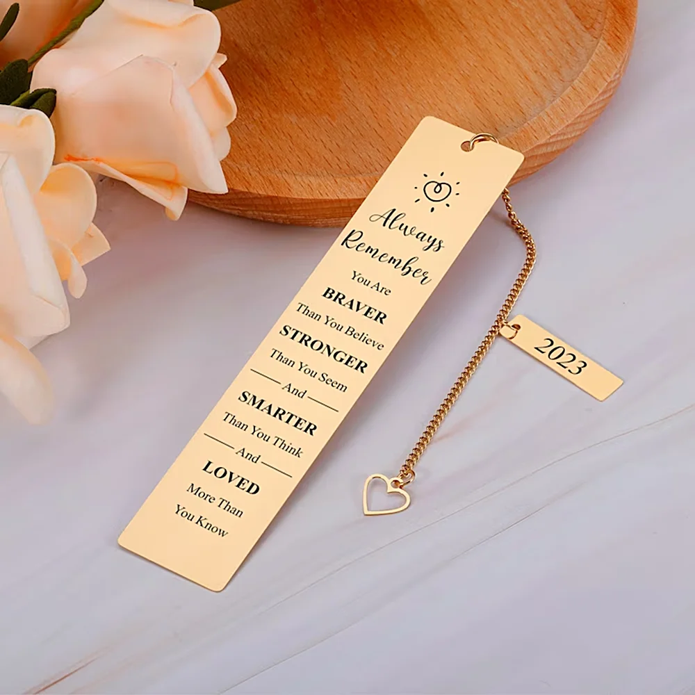 Custom Bookmark Stainless Steel Book Mark for Students Personalised Engraved Name Confession Phrase Chain Tassel Pendant Jewelry custom bookmark stainless steel book mark for students personalised engraved name confession phrase chain tassel pendant jewelry