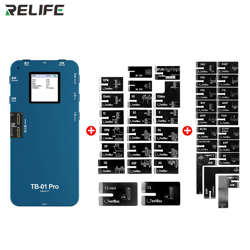 

RELIFE TB-01 Pro Intelligent IP Tester for iPhone 6~13 Huawei Samsung Series Screen Display 3D Touch Multifunction Test Tools