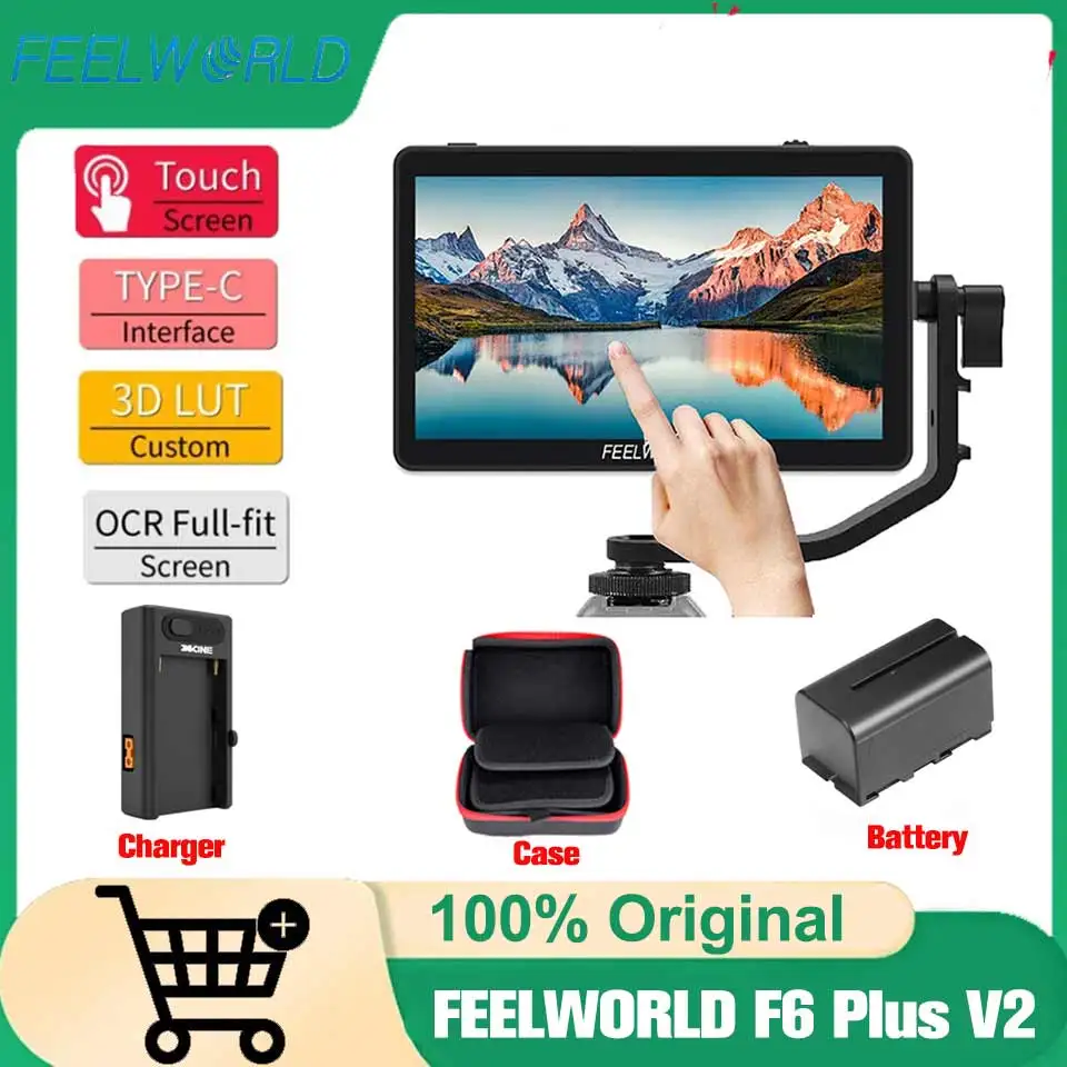 FEELWORLD F6 Plus V2 6 ' オンカメラ DSLR フィールドモニター