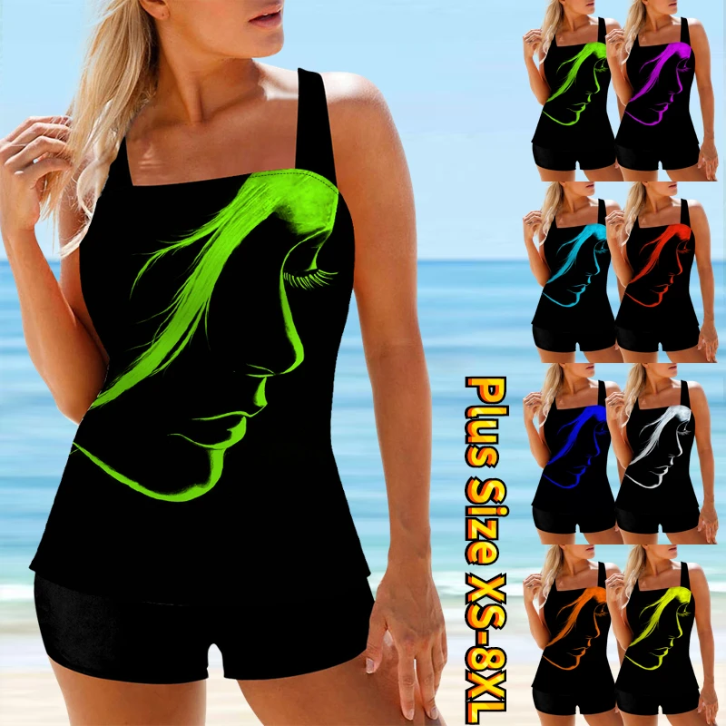 

2023 Female Swimsuit Bikini Set Fashion Bathing Suit Summer Women Sexy Tankini Beachwear Swimdrss New Design Printing Swimwear