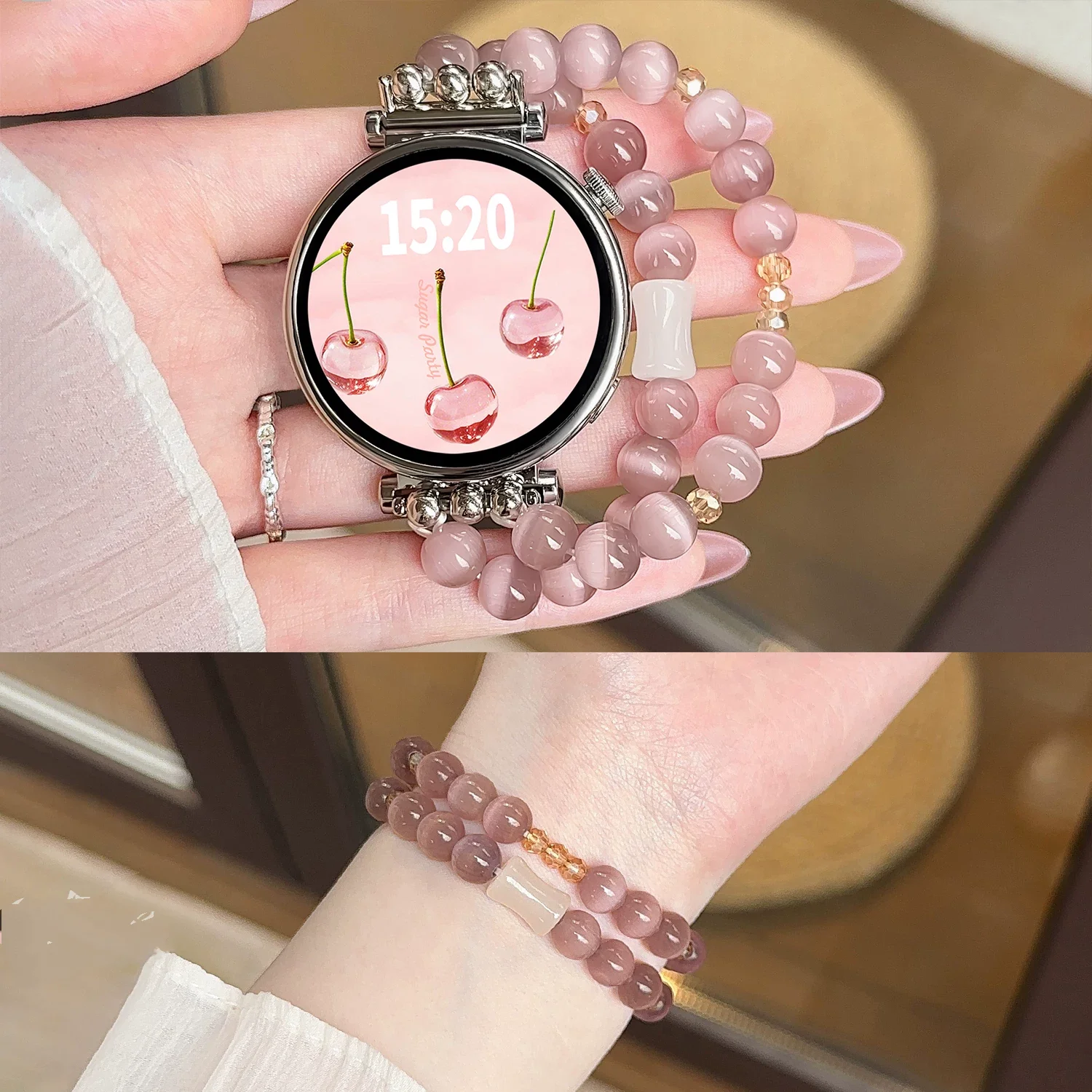 Elastic Crystal Bead Strap - Women's Bracelet Accessory