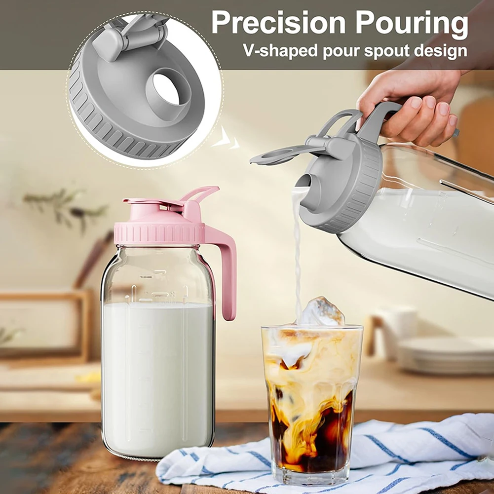 32oz Glass Breastmilk Pitcher Non BPA Juices Bottle Coffee Cup Transparent Milk Tea Cups Coffee Mug For Home Bar Drinkware