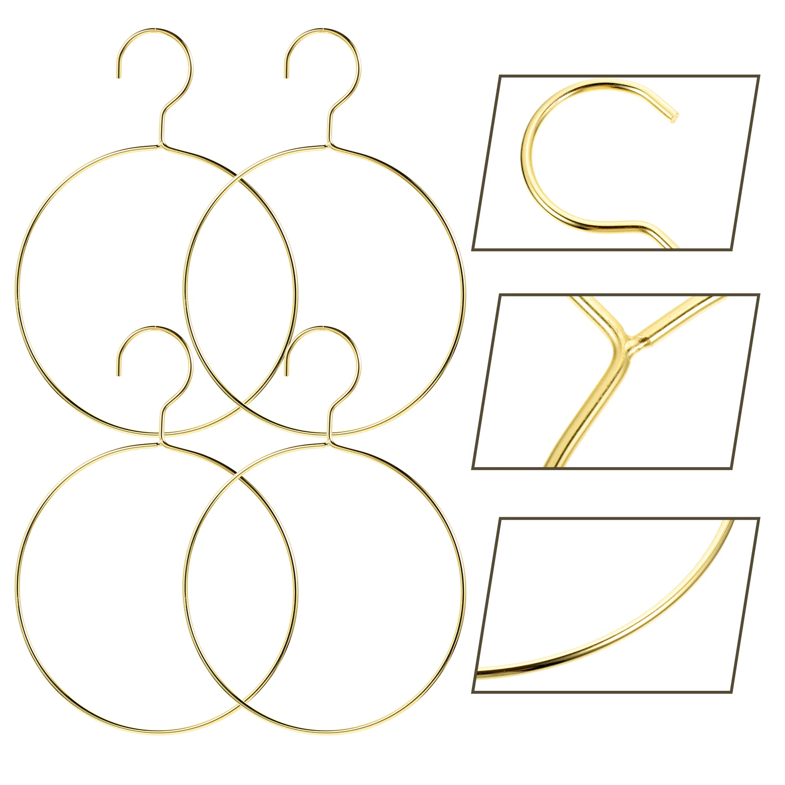 

4 шт., вешалка для шарфа и кольца