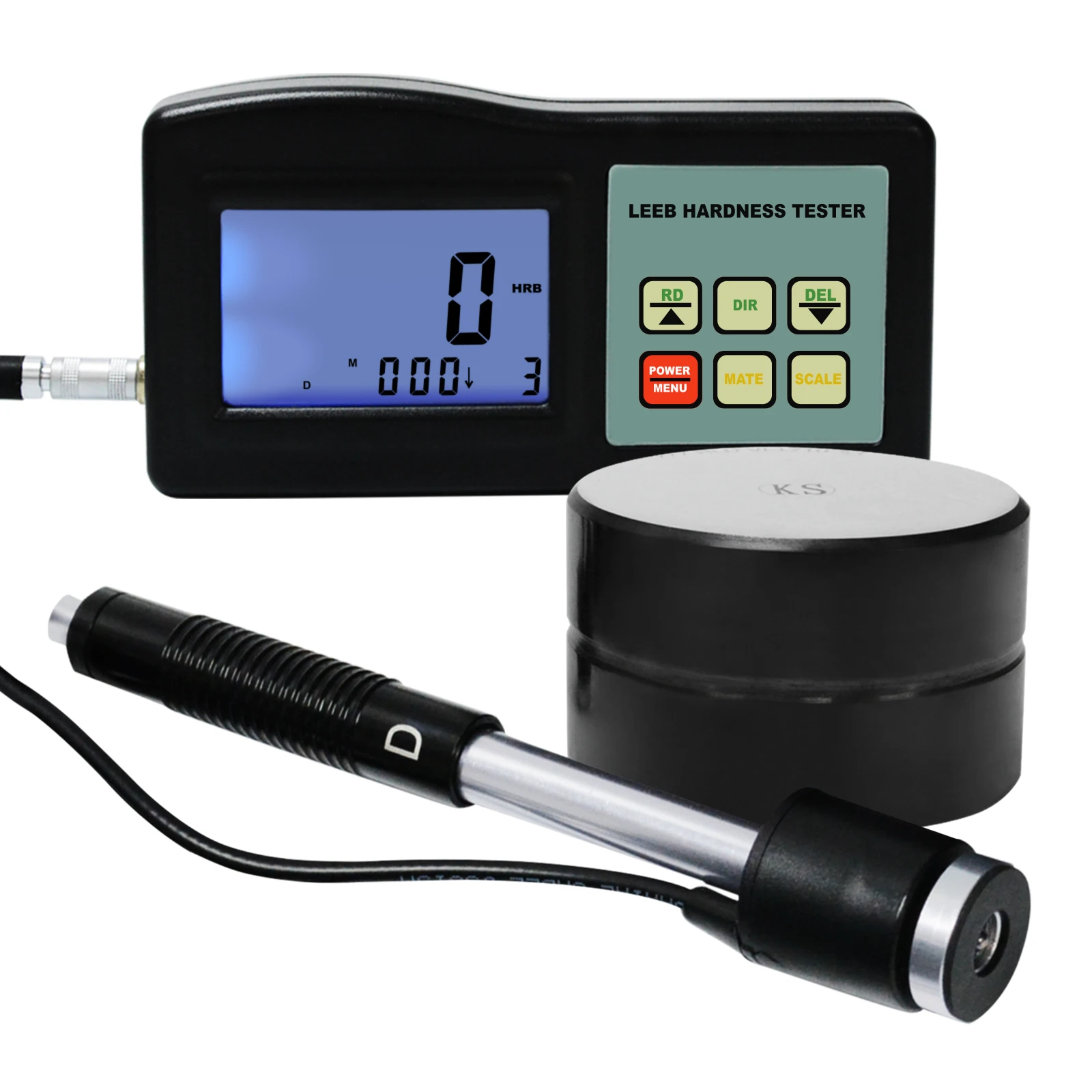 

Leeb Hardness Meter Tester 200-900 HLD Gauge Test Kit (HRB HRC HV HB HS HL) Durometer D Type Steel Iron Bronze 9 Materials