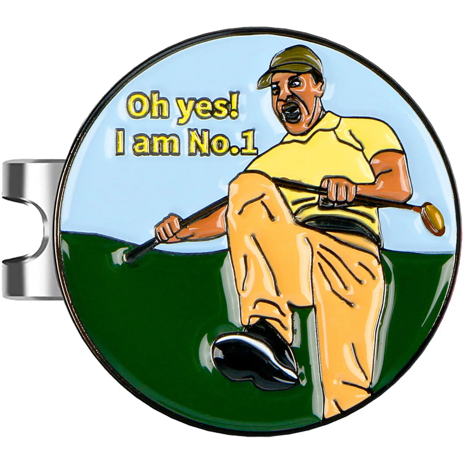 Golf Ball Marker Golf Hat Clip Magnetic Adsorption Metal Mark Removable Metal Visor Markers Clips Accessories
