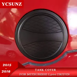 Couvercle de bouchon de réservoir de gaz de carburant ABS, pour Mitsubishi L200 2015 2018 2015 2016 Triton, accessoires de pièces extérieures, Ycsunz, 2017 – 2018 