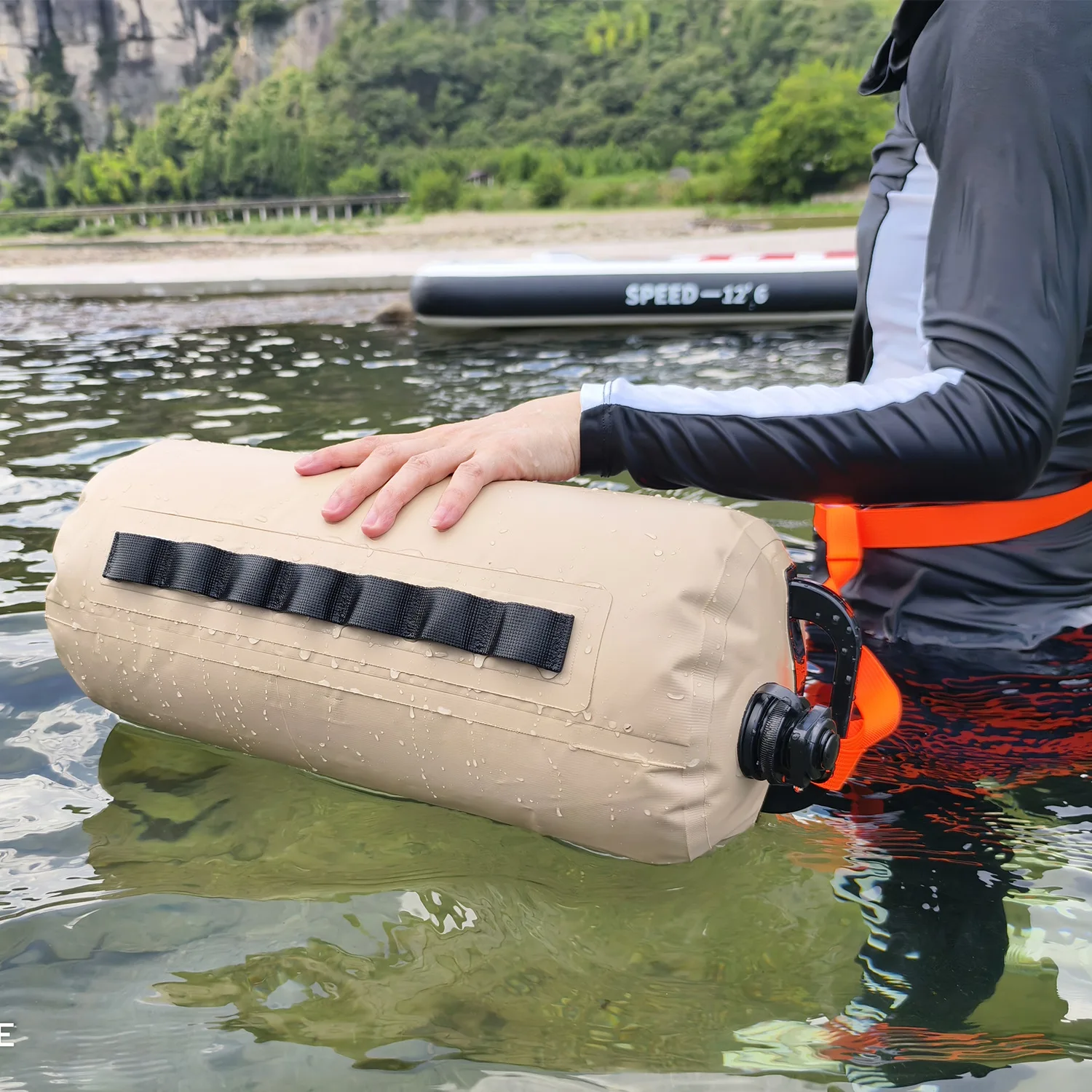 Multi Functional Outdoor Swimming Buoy 10kg Camping Tent Counterweight Storage Inflatable Type Pvc Water Bag B364