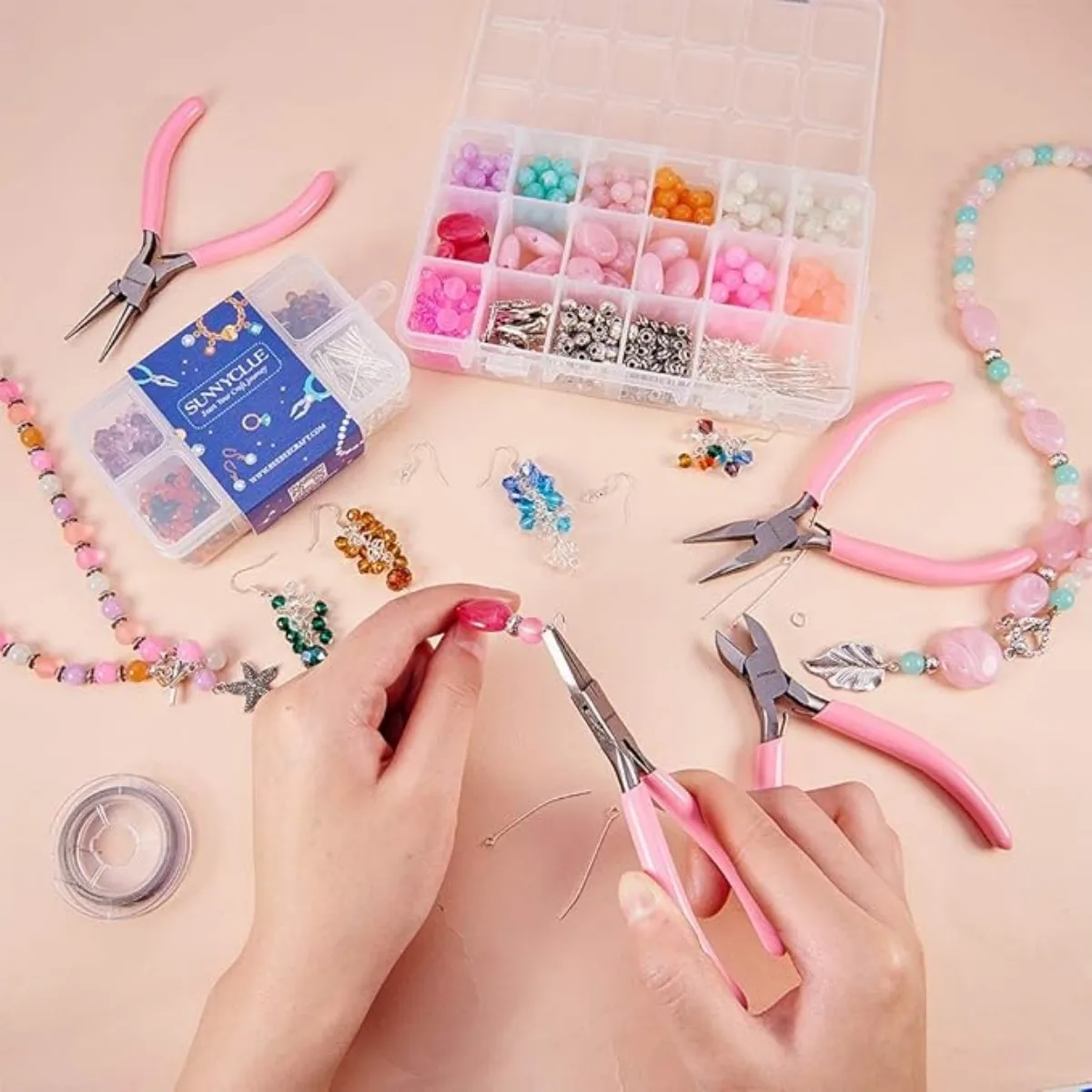 Jewelry Pliers Anti-slip Splicing and Fixing Tools & Equipment Kit for DIY Jewelery Making Needlework jewelry pliers