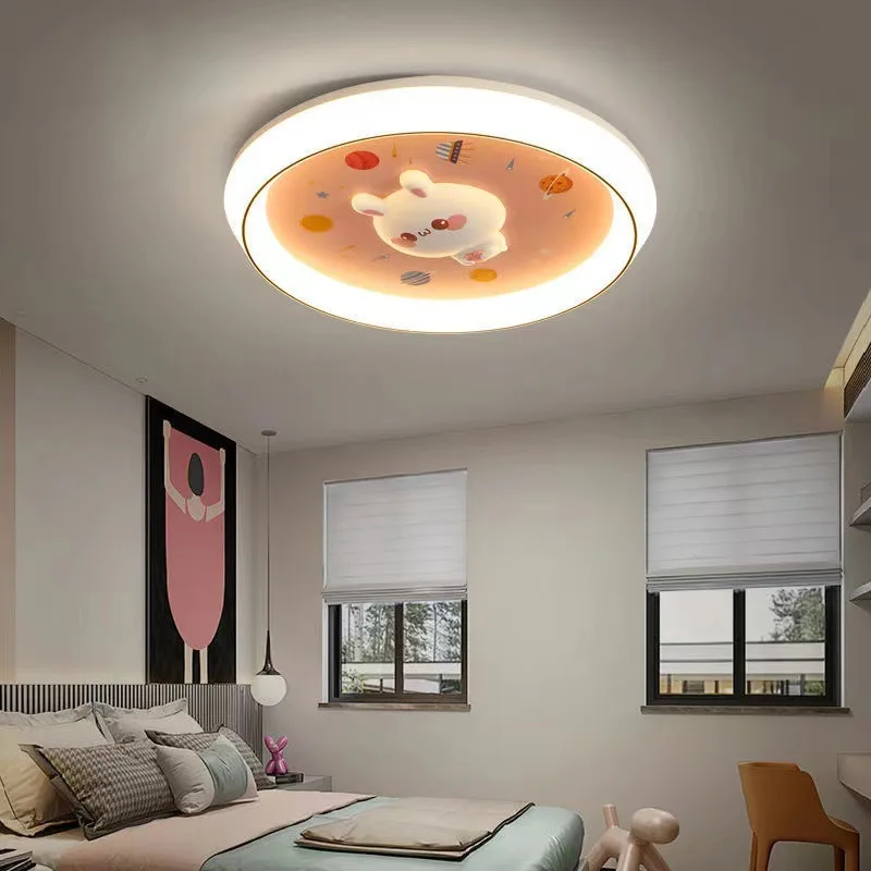 

New Children's Bedroom LED Ceiling Lamp Modern Living Room Girl Princess Room Lamp Nordic Cartoon Rabbit Ceiling Light Fixtures