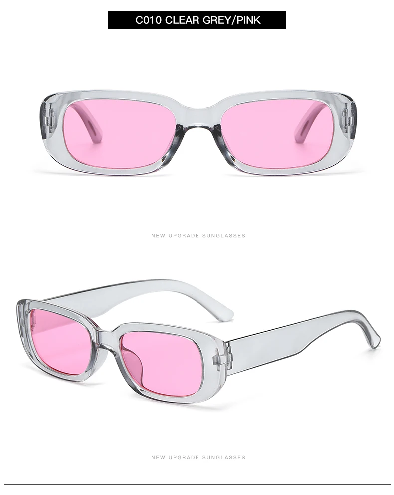 2 stücke/3 stücke Kleine Rechteck Rahmen Sonnenbrille Für Frauen Männer Candy Farbe Y2K Mode Sonnenbrille Vintage Outdoor brillen UV400 – Detail 17