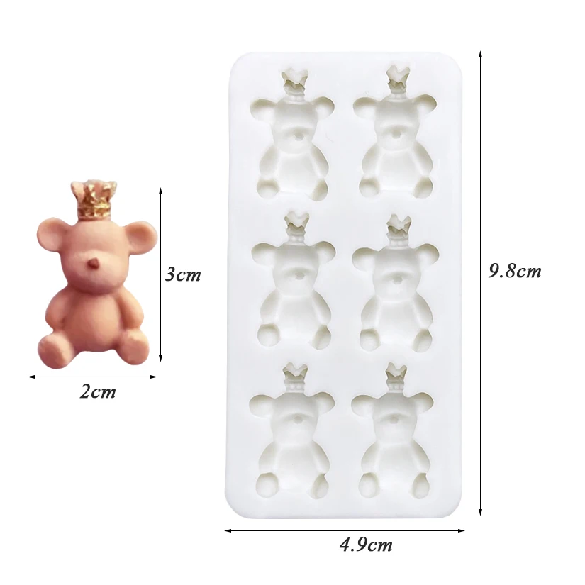 Bär Silikon Sugar Mold Harz Werkzeuge Cupcake Backform Fondant Kuchen Dekorieren Werkzeuge – Detail 9