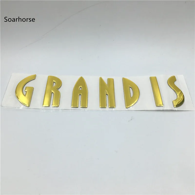 Grandis 엠블럼용 리어 부트 로고, 트렁크 문자 알파벳, 자동차 스타일링, 자동차 스티커