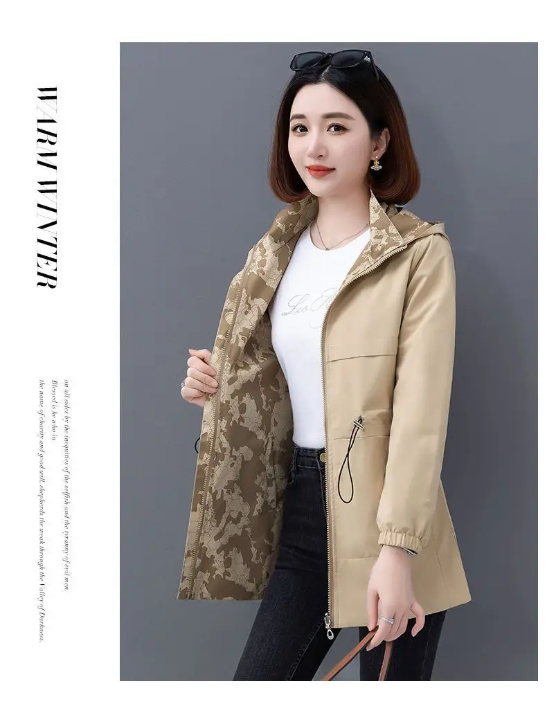 Spring Women's Jackets Causal Windbreaker 2024 New Two-Sided PiercingThin Basic Coat Lightweight Jacket Outwear Women Clothing