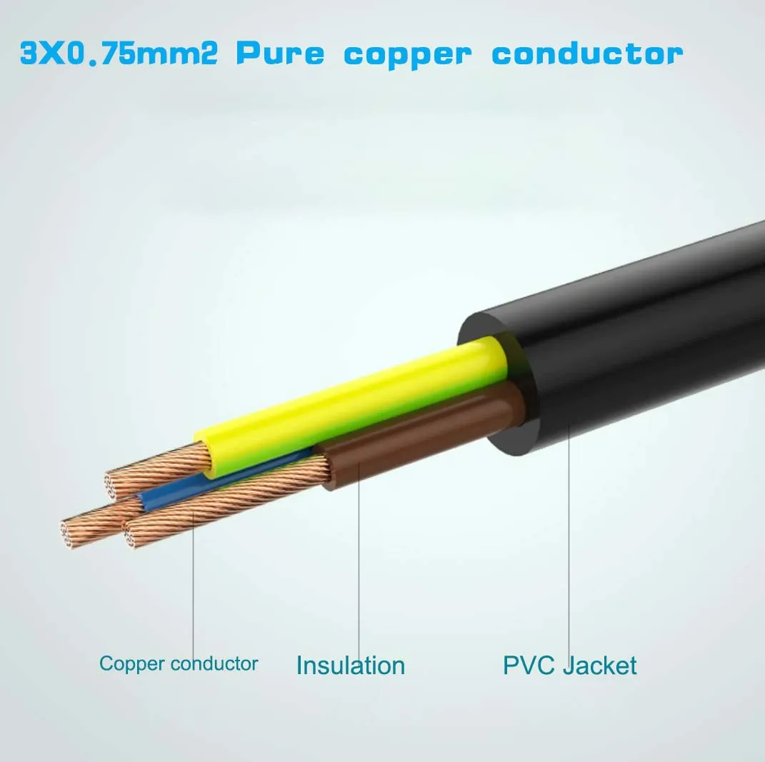 EU 전원 코드 3구 EU 플러그 - C13 전원 연장 케이블 5M/2.5M/1.5M EU 주전원 코드 EU 슈코 - IEC-320 C13 전원 코드