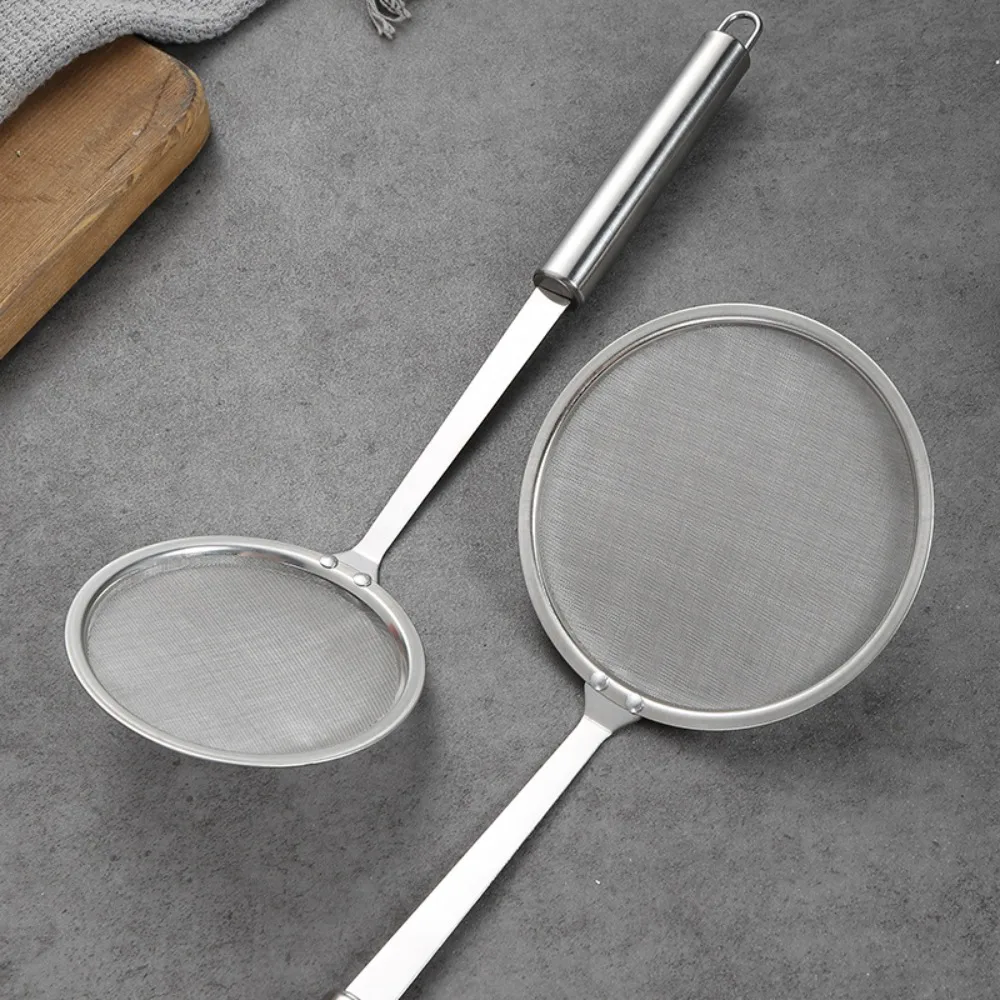 Description Picture 6 of item304 Stainless Steel Japanese Hot Pot Filter Mesh Percolator Soup Skimmer Spoon Fried Food Net Strainer Oil Skim Grease Foam