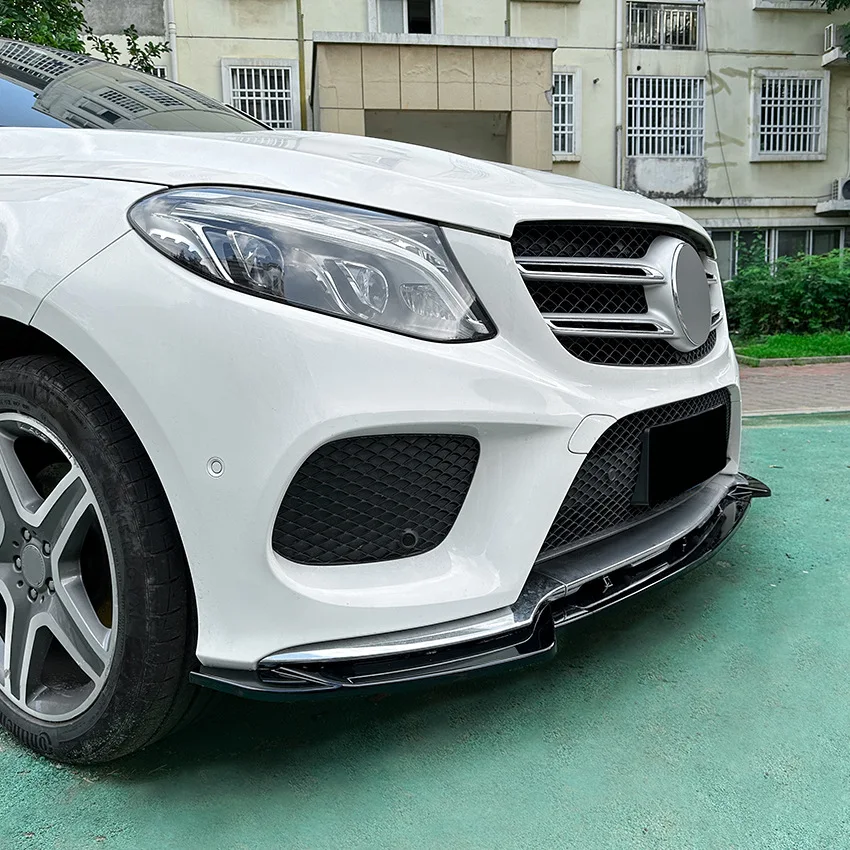 Front Bumper Lip Spoiler Diffuser Splitters Body Kit Aprons Cover Guard Trim For Mercedes-Benz W166 GLE Coupe C292 AMG 2015-2018