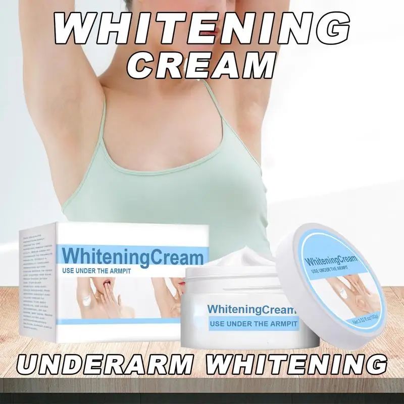 Underarm whitening cream moisturizes the skin, refreshes and smoothes the body, takes care of the neck, back, legs and elbows