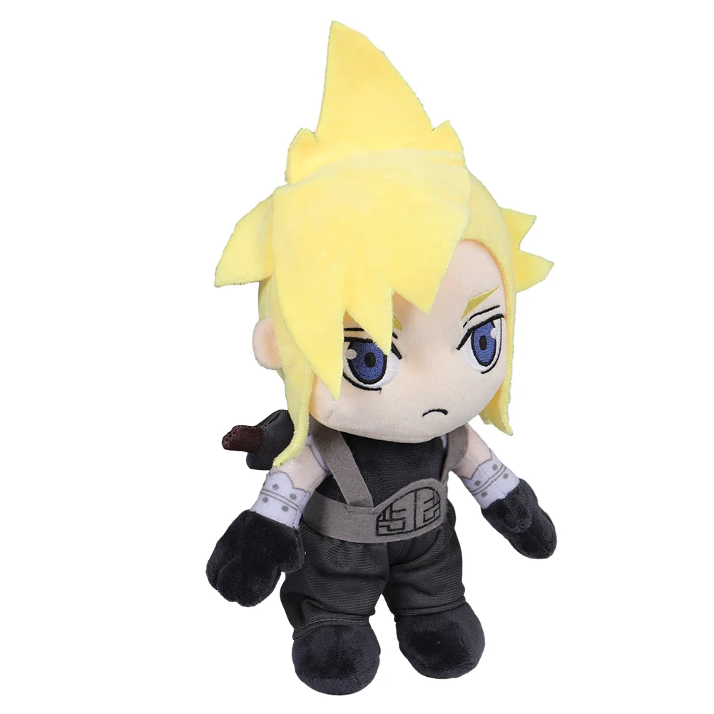 Plush Toy Plush Doll Anime Ornament-Cloud Strife Cosplay Final Fantasy VII Cosplay Game FF7 Mascot Soft Stuffed Doll