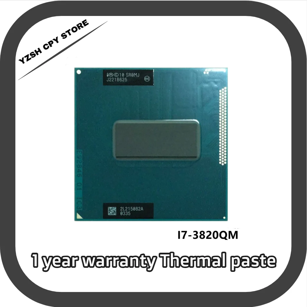 

Процессор Intel Core i7-3820QM i7 3820QM SR0MJ 2,7 ГГц четырехъядерный восьмипоточный ЦПУ процессор 8M 45 Вт Разъем G2 / rPGA988B