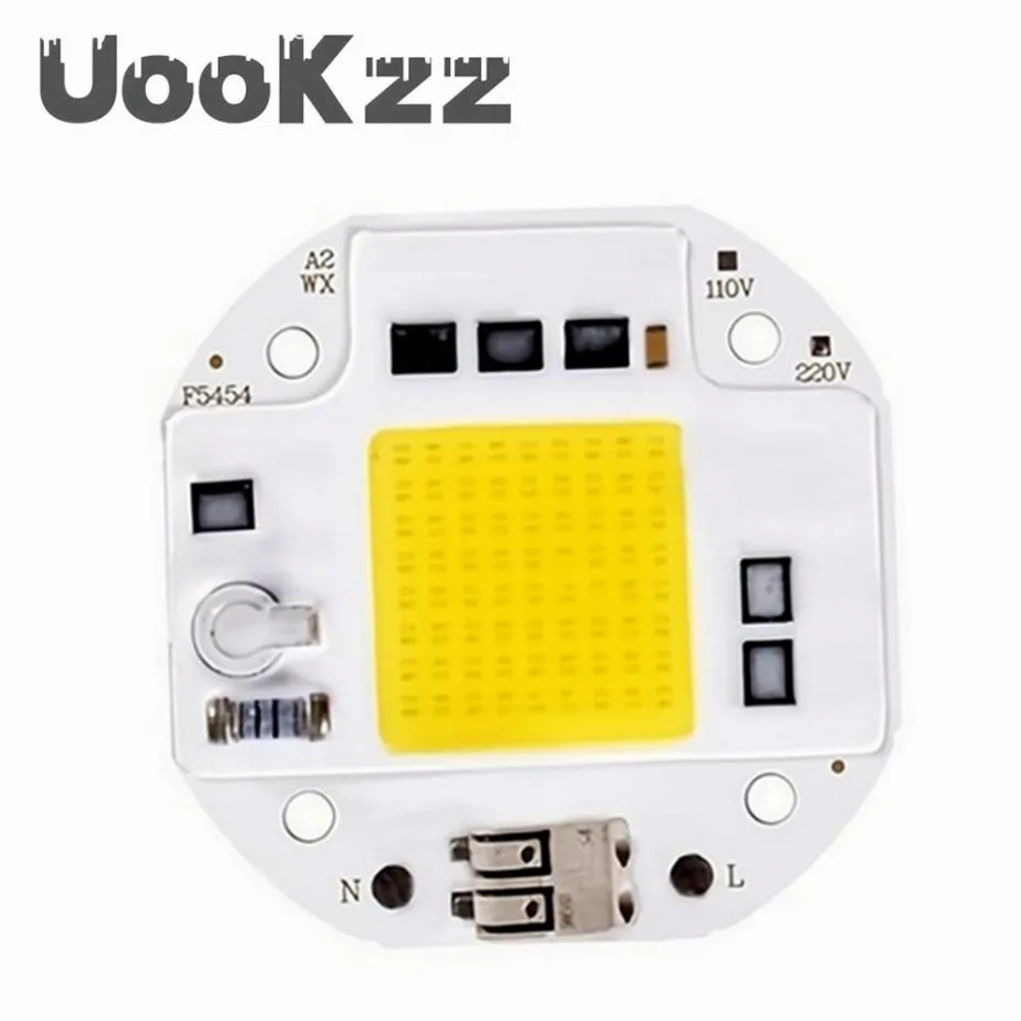 High Power 20W 30W 50W COB LED Chip 220V 110V LED COB Chip Welding Free Diode for Spotlight Floodlight Smart IC No Need Driver