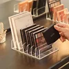 7-Compartment Transparent Makeup Organizer for Eyeshadow Palette and Cosmetics, Vanity Table and Bathroom Countertop Storage Box 2