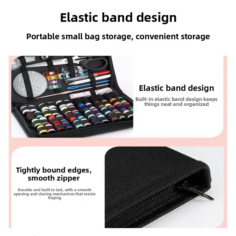 Wholesale Sewing Kit Complete Set with Threads Needles Scissors Tape Measure and More for DIY Handcraft Projects Home and Travel - 5