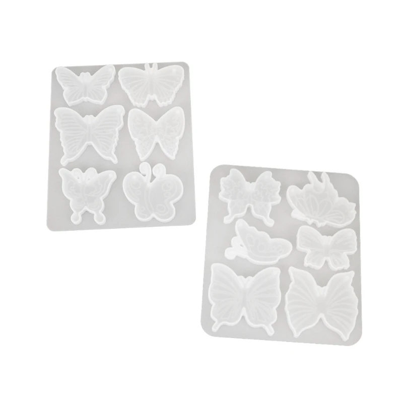 

Silicone Keychain Moulds Pendant Mold Butterfly Shaped Hand-Making Jewelry Making Tool Suitable for Keychain Pendant Dropship