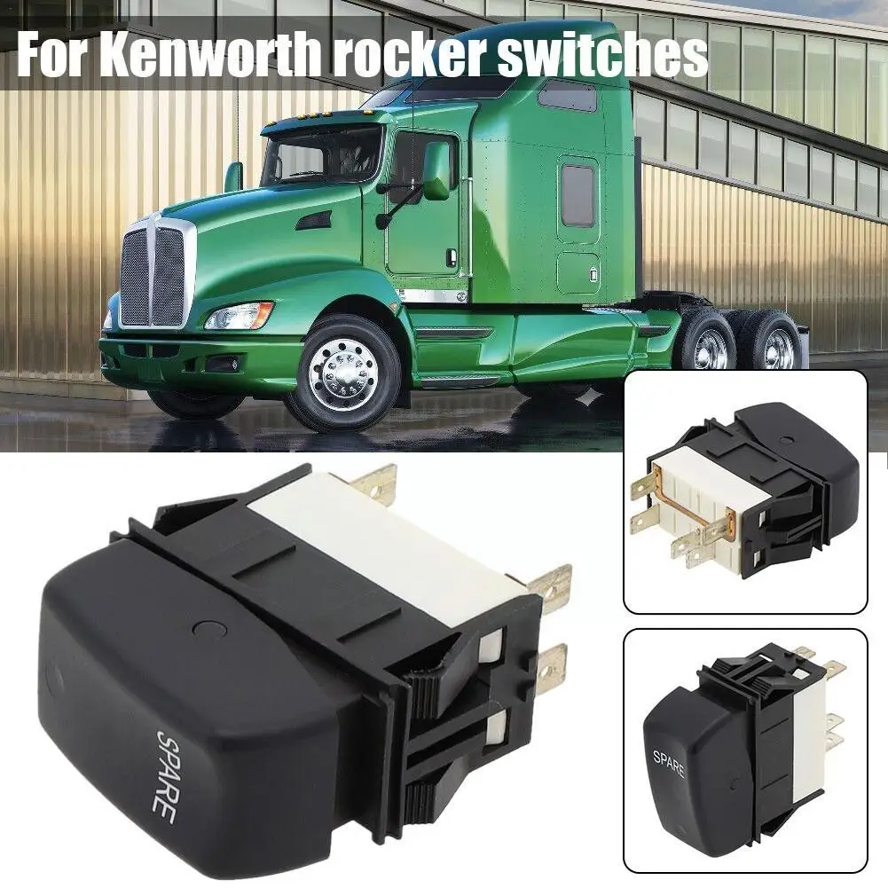 

Black Rocker Switch Auto Rocker Switch For Kenworth T 660 P27-1123-007 P271123007 U3Z5