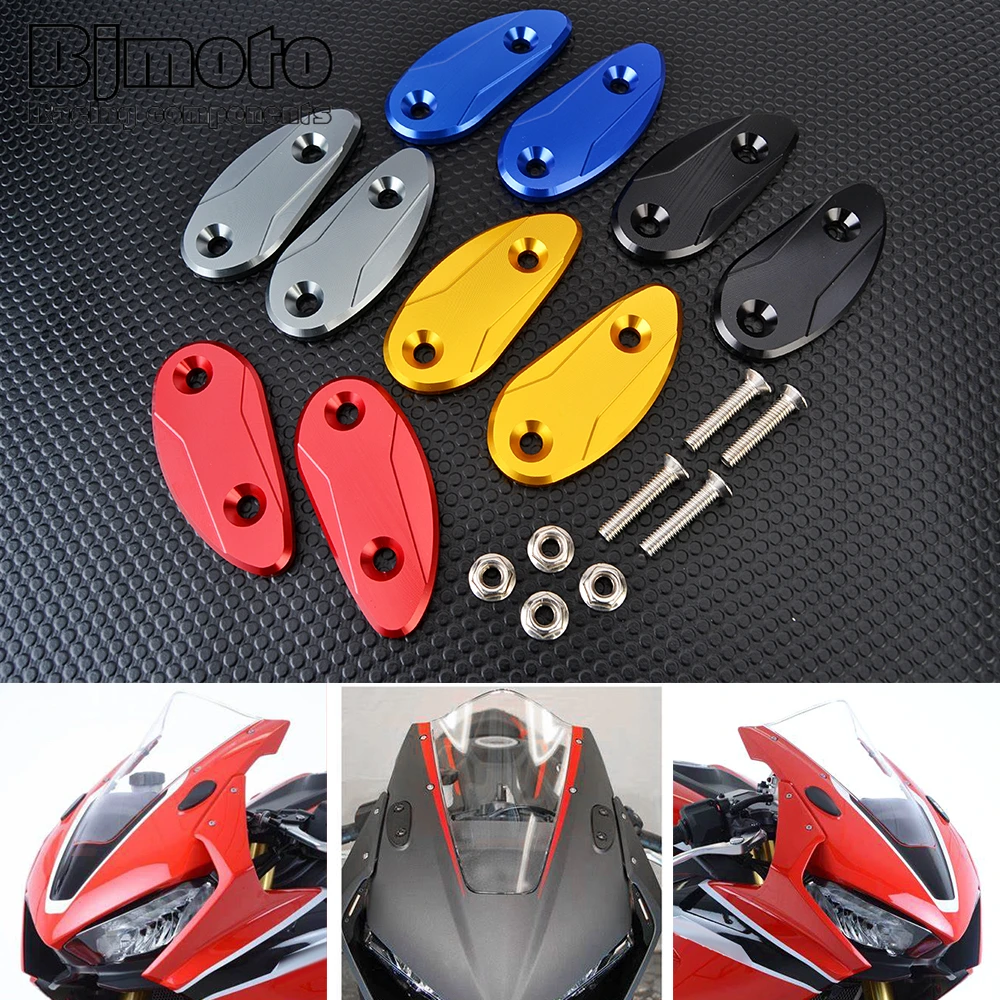 

Для мотоциклетного зеркала заднего вида Honda CBR1000RR, блочные пластины заднего вида, крышка с кодовым покрытием CBR 1000 RR 1000RR 2008-2021