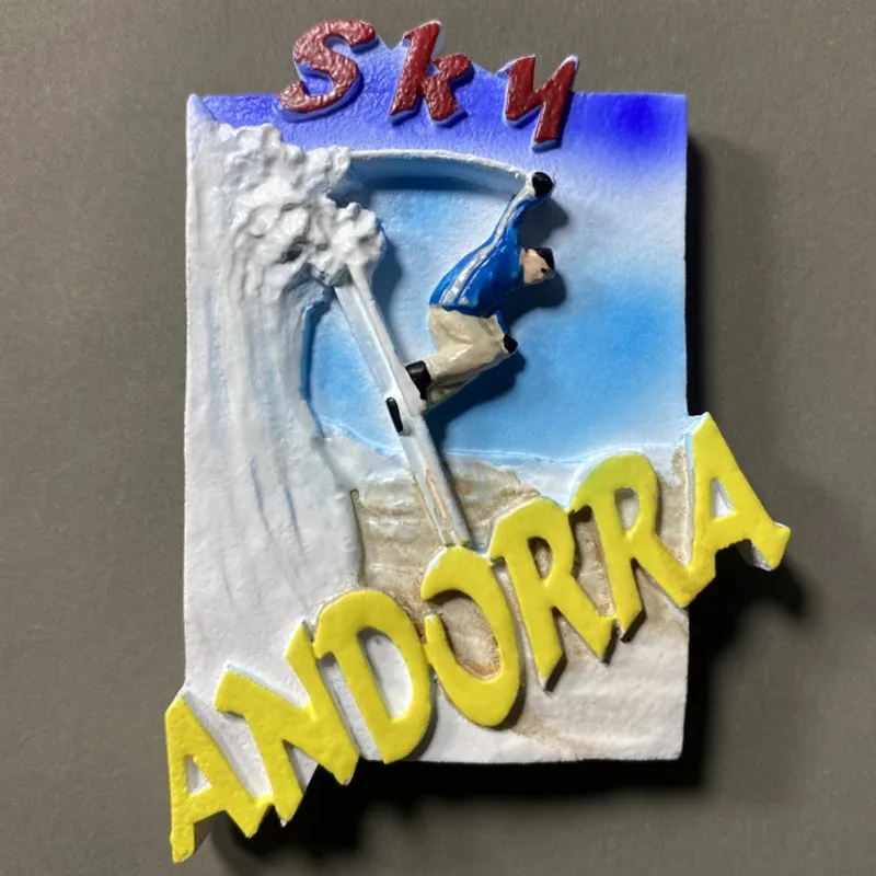 Europe Andorra 3D Fridge Magnets Tourism Souvenir